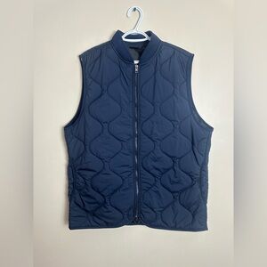 Jack & Jones Size XL Dark Blue Quilted Vest